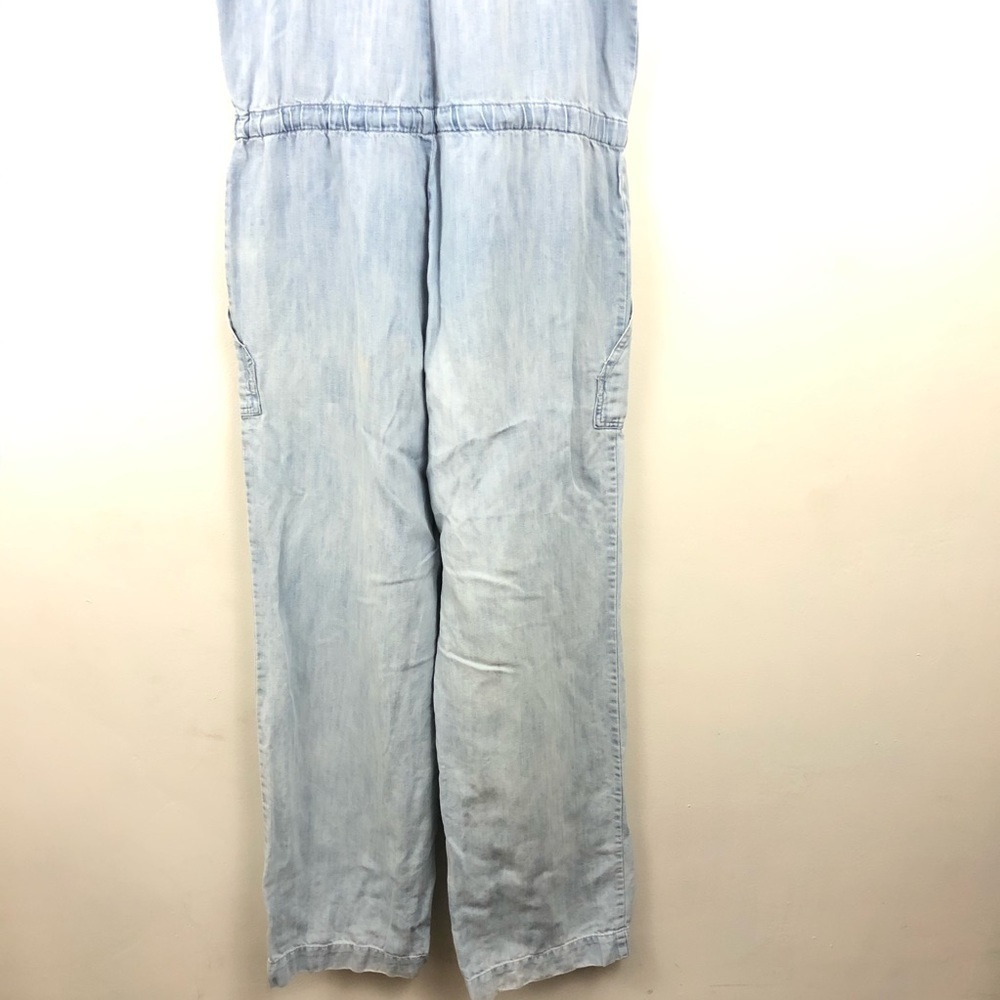 A.P.C Chambray Blue Denim Overalls Jumpsuit L - Picture 7 of 13